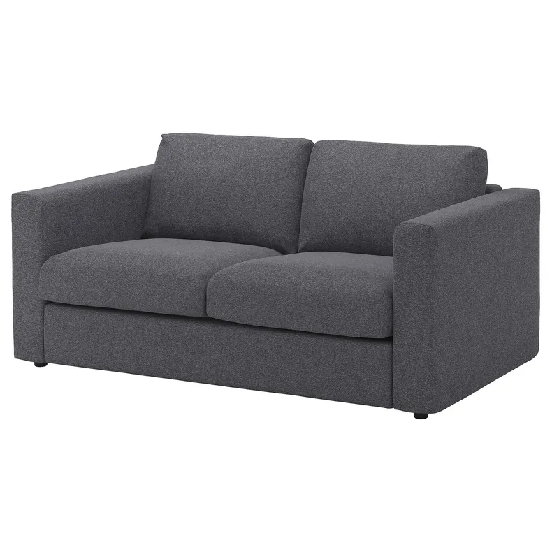 IKEA VIMLE ВИМЛЕ, чехол на 2-местный диван, Окрашенный в средне-серый цвет 793.994.31 фото №2