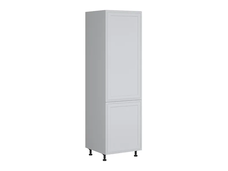 BRW Встроенный кухонный шкаф для холодильника Verdi 60 см левый светло-серый матовый, греноловый серый/светло-серый матовый FL_DL_60/207_L/L-SZG/JSZM фото №2