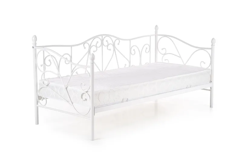 Ліжко односпальне HALMAR SUMATRA 90x200 см біле фото №3