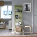 IKEA RUDSTA РУДСТА, шафа зі скляними дверцятами, світло-зелений, 42x37x155 см 005.327.20 фото thumb №2