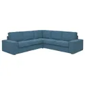 IKEA KIVIK КИВИК, 4-местный угловой диван, Талмира голубая 294.847.33 фото thumb №1