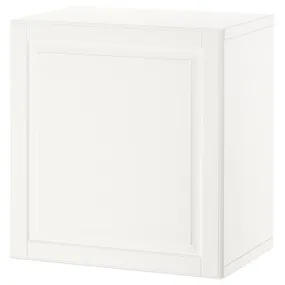 IKEA BESTÅ БЕСТО, стеллаж с дверью, белый / Смевикен белый, 60x42x64 см 194.250.08 фото