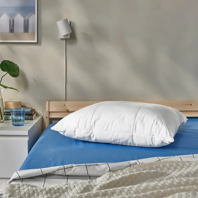 IKEA SENAPSMOTT СЕНАПСМОТТ, подушка, висока д / сну на боці / спині, з охолоджувальною тканиною, 50x60 см 705.197.01 фото №3