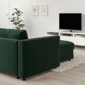 IKEA VIMLE ВИМЛЕ, 3-местный диван, с шезлонгом/Djuparp темно-зеленый 494.336.05 фото thumb №2