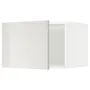 IKEA METOD МЕТОД, верхня шафа для холодильн / мороз кам, білий / Ringhult світло-сірий, 60x40 см 194.524.74 фото