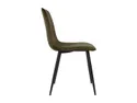 BRW Мягкое кресло Polten с обивкой из оливкового бархата, оливково-зеленый/черный DUBLIN_OLIVE_GREEN_52 фото thumb №3