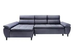 BRW Угловой диван Faro с ящиком для хранения велюр синий, Монолит 97 NA-FARO-L-G1_B842DD фото