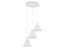 BRW Cono White 3-точечный подвесной светильник 42 см металл белый 095101 фото thumb №1