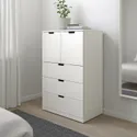 IKEA NORDLI НОРДЛІ, комод із 5 шухлядами, білий, 80x122 см 292.765.50 фото thumb №2