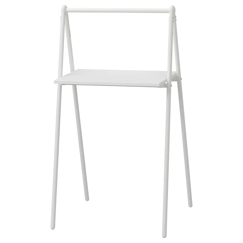 IKEA BJÖRKÅSEN БЬЁРКОСЕН, складной стол, белый, 59x35 см 605.264.05 фото №1