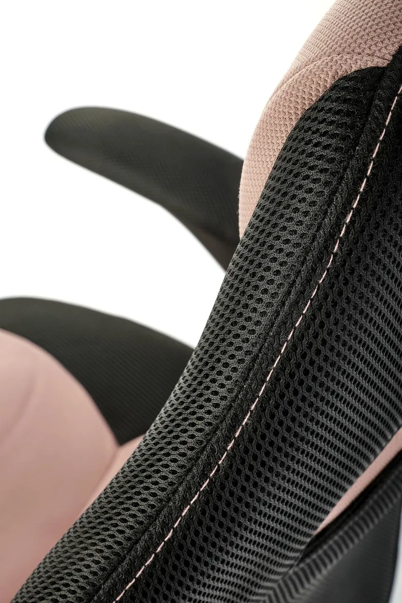 Кресло компьютерное, офисное BLOOM розовое / черное фото №13