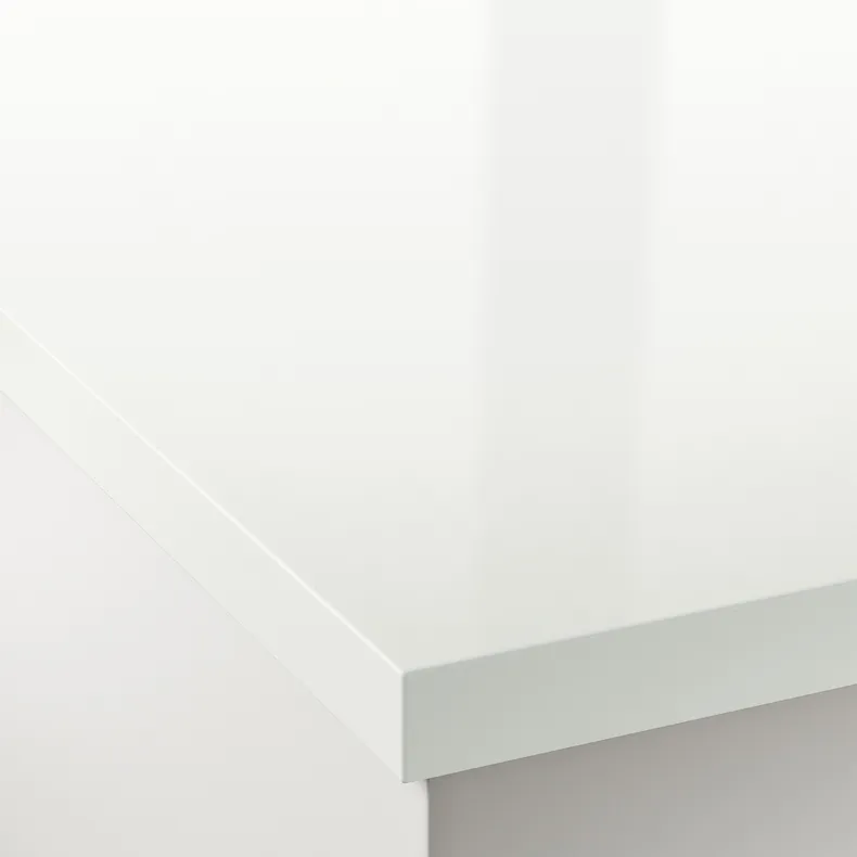 IKEA SÄLJAN СЭЛЬЯН, столешница под заказ, белый глянец / ламинат, 30-45x3,8 см 703.454.85 фото №3