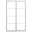 IKEA PAX ПАКС, пара рам для розс дверцят із рейкою, алюміній, 150x236 см 404.581.86 фото thumb №1