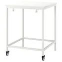 IKEA TROTTEN/LIDKULLEN ТРОТТЕН/ЛІДКУЛЛЕН, стіл+підставка д/роб сидячи/стоячи, білий/темно-сірий 194.945.39 фото thumb №2