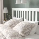 IKEA HEMNES ХЕМНЕС, каркас ліжка з матрацом, біла морилка / ВАЛЕВОГ жорсткий, 140x200 см 695.419.96 фото thumb №8