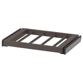 IKEA KOMPLEMENT КОМПЛИМЕНТ, выдвижная вешалка для брюк, тёмно-серый, 50x35 см 605.094.77 фото