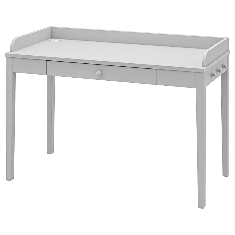 IKEA SMYGA СМЮГА, письмовий стіл, світло-сірий, 122x60 см 404.807.81 фото №1