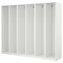 IKEA PAX ПАКС, 6 каркасов гардеробов, белый, 300x58x201 см 498.953.71 фото thumb №1