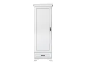 BRW Книжкова шафа Idento 70 см з дверцятами та шухлядою біла, білий REG1D1S-BI фото
