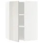 IKEA METOD МЕТОД, угловой навесной шкаф с полками, белый / светло-серый, 68x100 см 891.422.42 фото