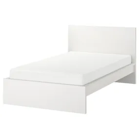 IKEA MALM МАЛЬМ, каркас ліжка, високий, білий / Лурьой, 120x200 см 990.095.58 фото