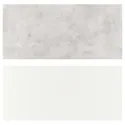 IKEA LYSEKIL ЛІСЕКІЛ, настінна панель, двобічний білий / світло-сірий під бетон, 119.6x55 см 805.516.82 фото thumb №1