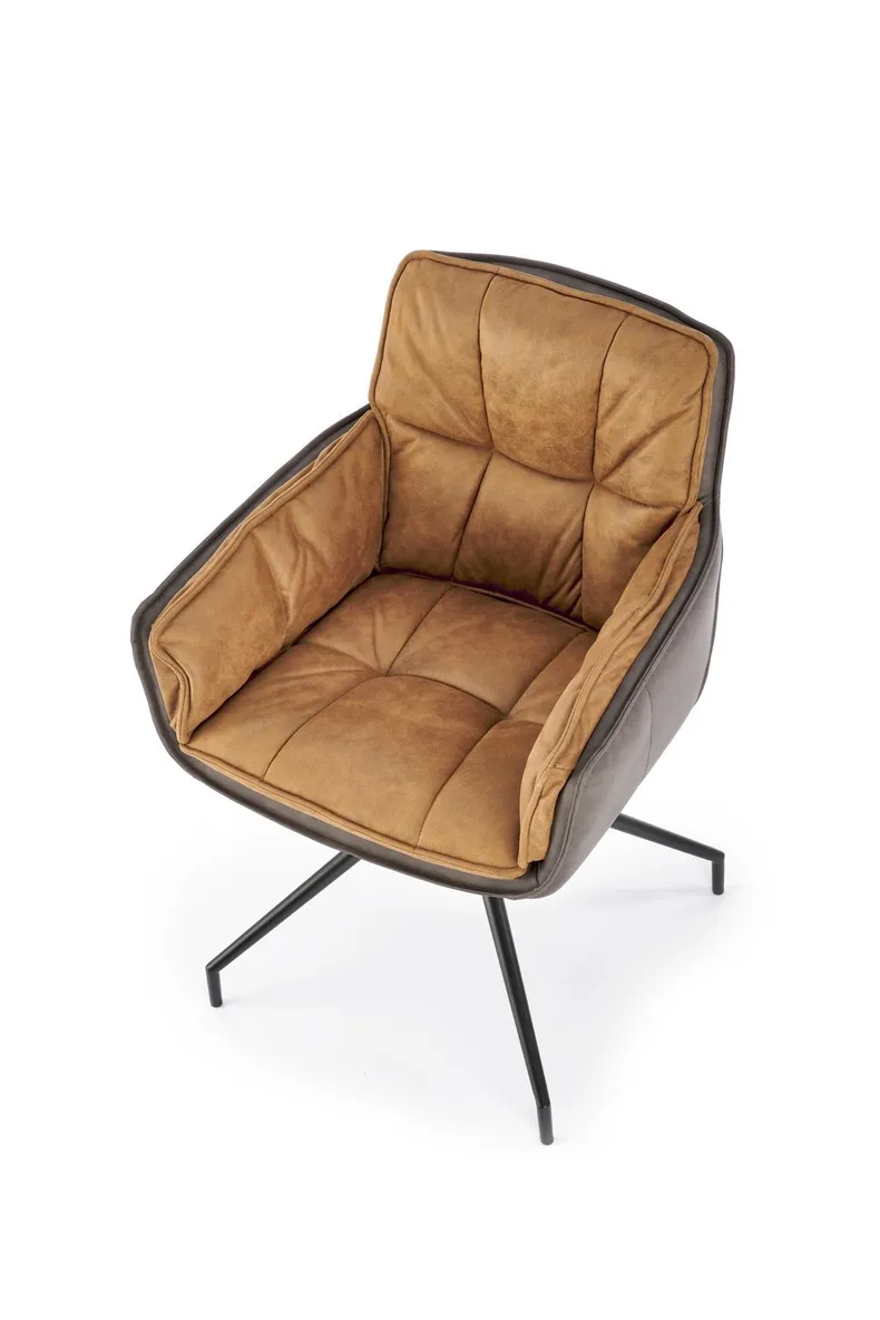 Кухонный стул HALMAR K523 коричневый/темно-коричневый фото №9