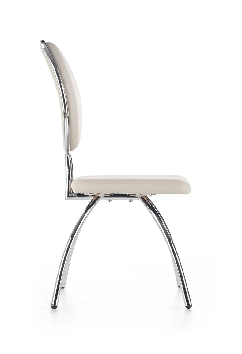 Кухонный стул HALMAR K297 светло-серый/хром фото №3
