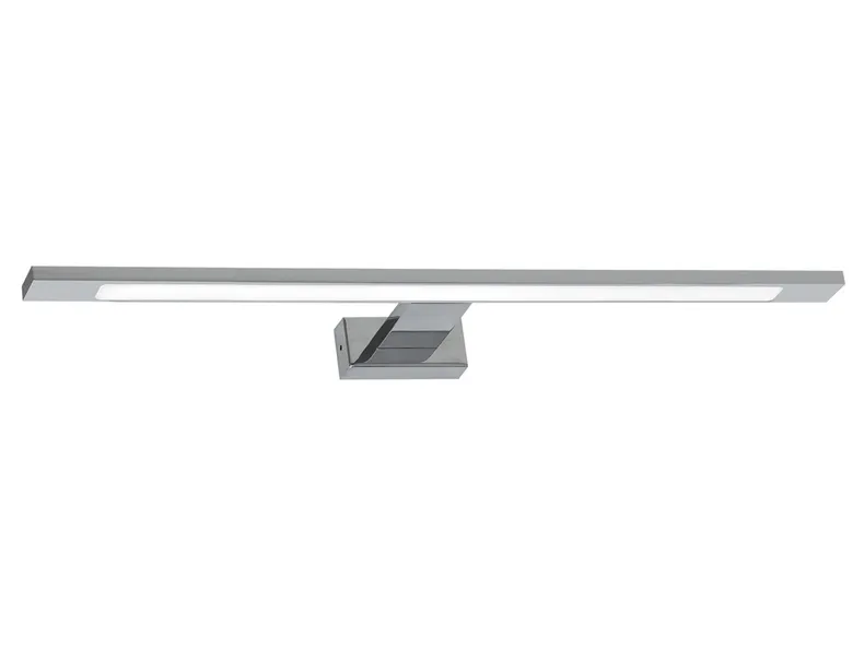 BRW Сяйво світлодіодний металевий настінний світильник для ванної кімнати сріблястий 086753 фото №1