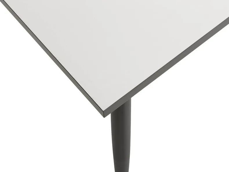 Стол обеденный BRW Saldes, 80х80 см, белый/черный WHITE фото №3