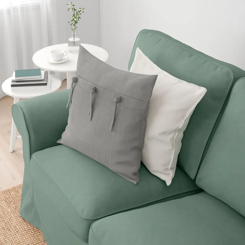 IKEA EKTORP ЭКТОРП, 3-местный диван, с шезлонгом/Tallmyra светло-зеленый 794.305.49 фото №2