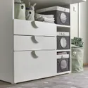 IKEA LEN ЛЕН, коробка, серый / белый, 25x37x22 см 205.544.24 фото thumb №3