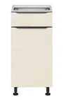 BRW Правосторонний кухонный шкаф Sole L6 40 см с ящиком с плавным закрыванием магнолия жемчуг, альпийский белый/жемчуг магнолии FM_D1S_40/82_P/STB-BAL/MAPE фото