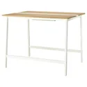 IKEA MITTZON МІТТЗОН, стіл для конференцій, дуб okl/білий, 140x108x105 см 695.334.68 фото thumb №1