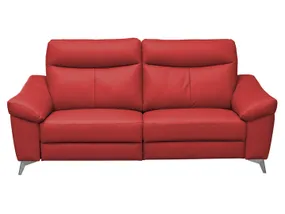 BRW тримісний диван Luna 3 з функцією релаксації натуральна шкіра червоний, Мадрас 502 SO-LUNA-3TVE-SK+ECO_B6B28D фото