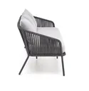 Садовый комплект HALMAR ROCCA (диван + два кресла + столик), темно-серый/светло-серый фото thumb №17