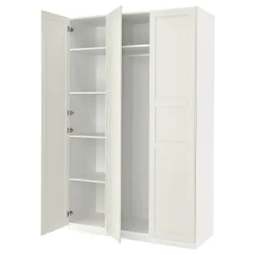 IKEA PAX ПАКС / TYSSEDAL ТИССЕДАЛЬ, гардероб, комбинация, белый / зеркальный, 150x60x236 см 594.802.72 фото