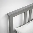 IKEA HEMNES ХЕМНЭС, каркас кровати с матрасом, Витражный серый / Валевог средней жесткости, 140x200 см 095.433.33 фото thumb №6