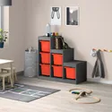 IKEA TROFAST ТРУФАСТ, комбинацияация для хранения, серый, оранжевый, 99x44x94 см фото thumb №2