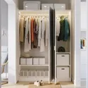 IKEA PAX ПАКС / MISTUDDEN МИСТУДДЕН, гардероб, комбинация, белый / серый узор, 150x60x201 см 795.211.96 фото thumb №3