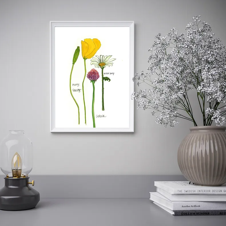 IKEA BILD БИЛЬД, постер, Цветущие цветы II, 30x40 см 504.361.13 фото №2