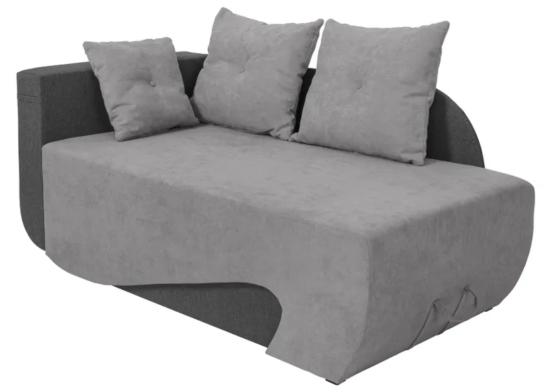 BRW Двоспальний диван-ліжко Cerro з ящиком для зберігання сірий, Soro 90 Grey/Sawana 05 Grey SO2-CERRO-LX_1DL_L-G2_BAE012 фото №2