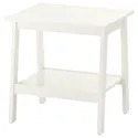 IKEA LUNNARP ЛУННАРП, журнальний столик, білий, 55x45 см 703.990.20 фото thumb №1