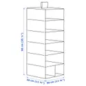 IKEA STUK СТУК, модуль для хранения, 7 отделений, белый, серый, 30x30x90 см фото thumb №8