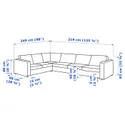 IKEA VIMLE ВИМЛЕ, 5-местный угловой диван 394.366.90 фото thumb №5