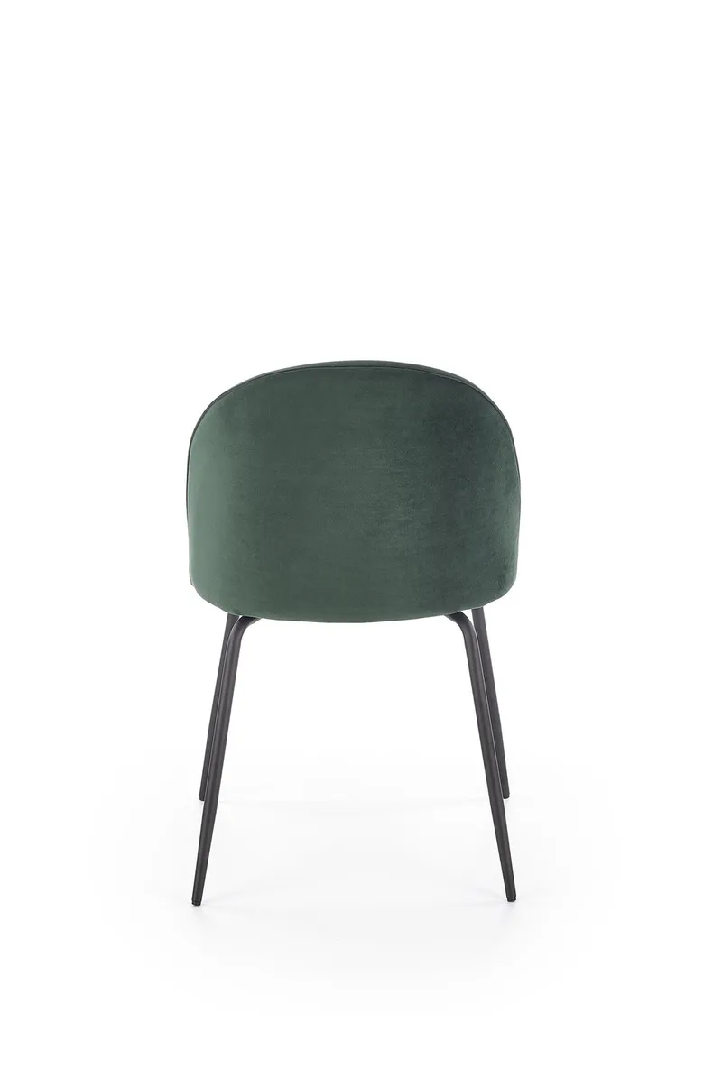 Кухонный стул бархатный HALMAR K314 Velvet, темно-зеленый фото №7