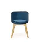 Кухонний стілець HALMAR Marino дуб медовий, темно-синій MONOLITH 77 (1шт=1шт) фото thumb №2