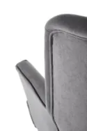 Мягкое кресло бархатное HALMAR DELGADO BLUVEL 14, серый фото thumb №6