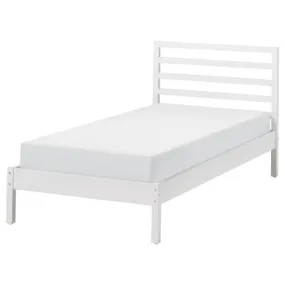 IKEA TARVA ТАРВА, каркас ліжка, біла пляма / Luröy, 90x200 см 895.539.31 фото