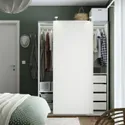 IKEA PAX ПАКС / HASVIK ХАСВИК, гардероб, комбинация, белый / белый, 150x66x201 см 095.151.65 фото thumb №2